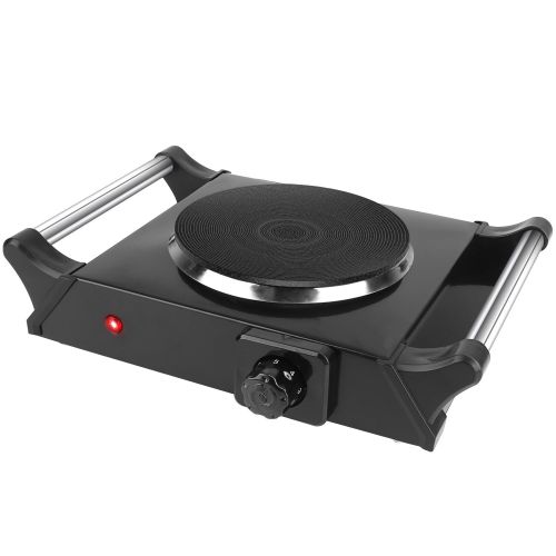 1000W Electric Single Burner Portable Heating Hot Plate Stove Countertop RV Hotplate with 5 Temperature Adjustments Portable Handles 1000W Electric Single Burner Portable Heating Hot Plate Stove Countertop RV Hotplate with 5 Temperature Adjustments Portable Handles